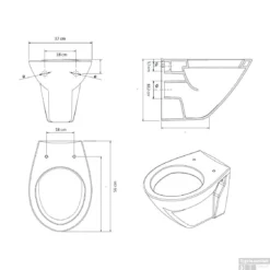 Villeroy & Boch Subway 2.0 Wandcloset Direct Flush Wit -Zalig Baden Verkoopwinkel 0124865 tech