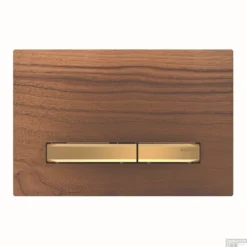 Bedieningsplaat Geberit Sigma 50 Voor 2-toets Spoeling Messing Goud / Amerikaans Noten