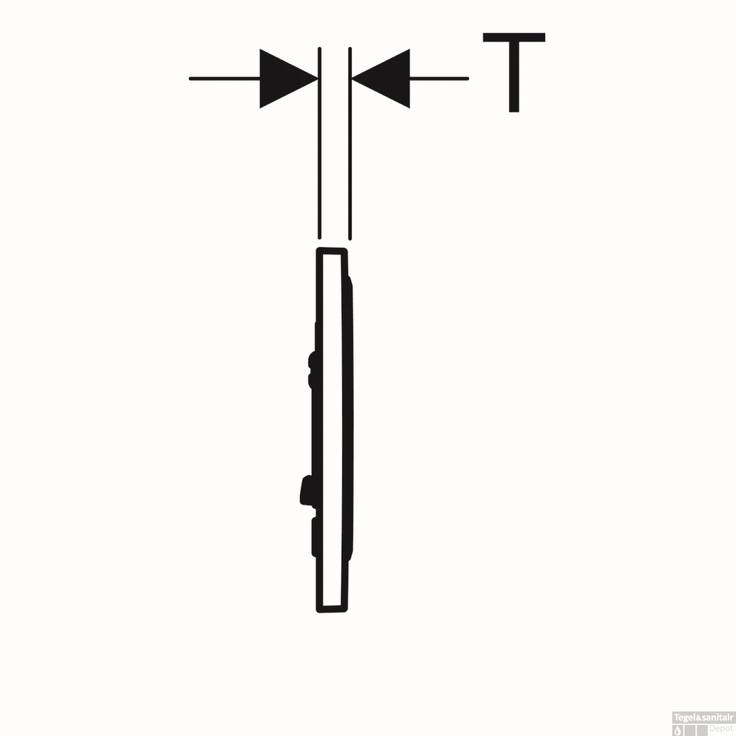 Bedieningsplaat Geberit Sigma 10 Spoel-Stop Spoeling Easy-To-Clean Mat Grijs 3 Bedieningsplaat Geberit Sigma 10 Spoel-Stop Spoeling Easy-To-Clean Mat Grijs - Afbeelding 3