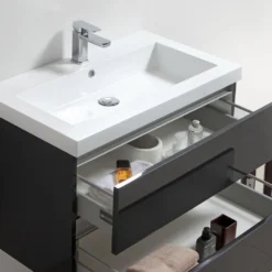 Badkamermeubelset Sanilux Trendline 80x47x50 Cm Light Wood -Zalig Baden Verkoopwinkel 18060hga 60 4 1 1