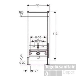 Geberit Duofix Bidet Element 112 Cm. Hoog 6 Geberit Duofix Bidet Element 112 Cm. Hoog -Zalig Baden Verkoopwinkel 20591