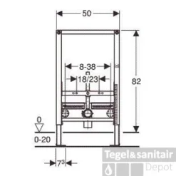 Geberit Duofix Bidet Element 82 Cm. Hoog 6 Geberit Duofix Bidet Element 82 Cm. Hoog -Zalig Baden Verkoopwinkel 20594