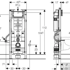 Geberit Duofix Sigma Inbouwreservoir Up320 Max 8 Cm Verstelbaar -Zalig Baden Verkoopwinkel 20766
