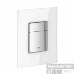 Grohe Skate Cosmopolitan Bedieningsplaat Tweeknops Frontbediening Glas Moonwhite