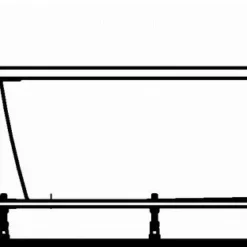 Laufen Pro Bad 180x80 Cm. Met Frame En L-paneel Rechts Wit