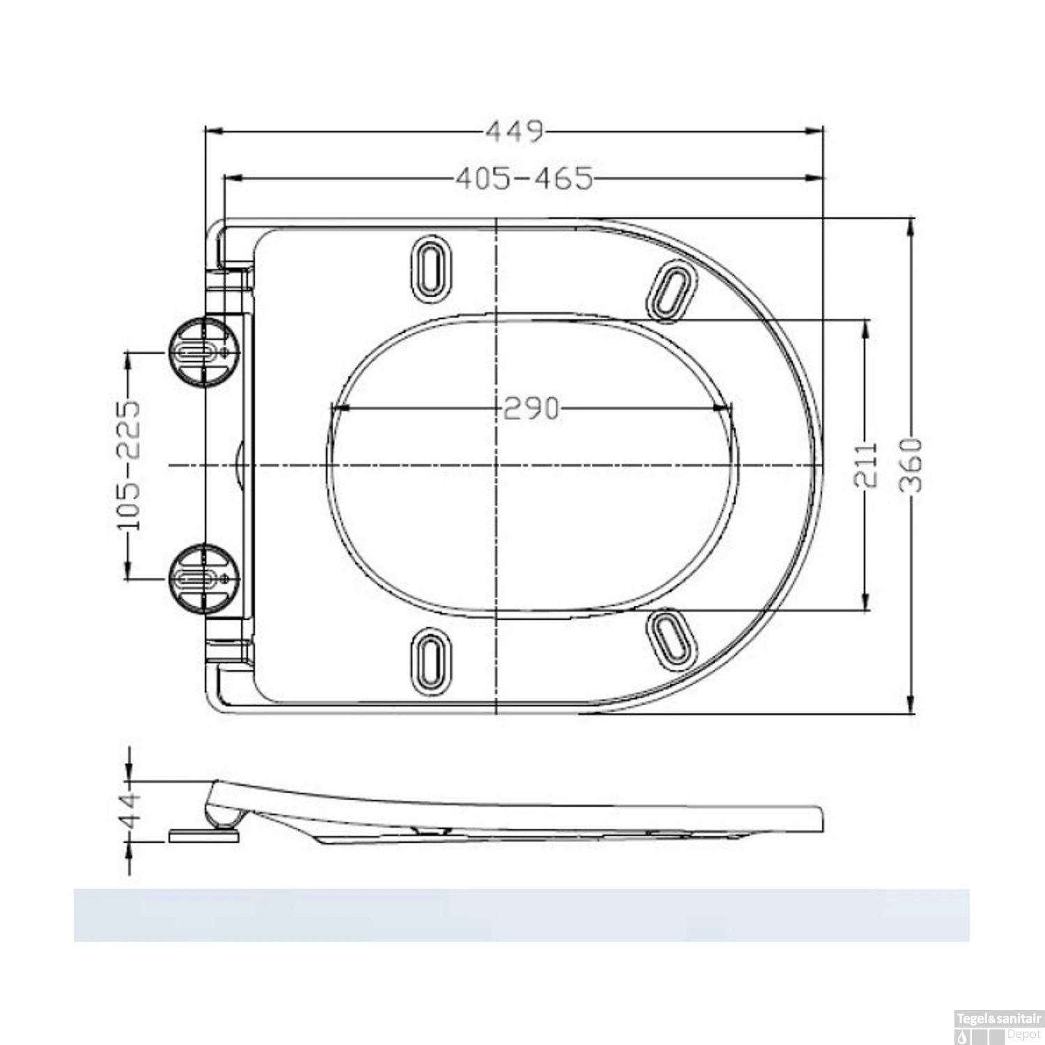 Toiletzitting Met Deksel Wiesbaden Vesta Shade Slim Met Soft Close Mat Zwart 5 Toiletzitting Met Deksel Wiesbaden Vesta Shade Slim Met Soft Close Mat Zwart - Afbeelding 5