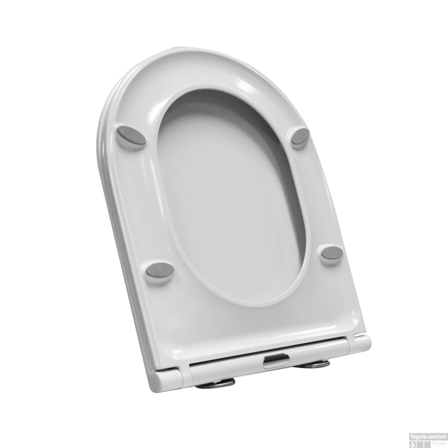 Closetzitting Wiesbaden Flatline 2.0 Met Deksel Wit 3 Closetzitting Wiesbaden Flatline 2.0 Met Deksel Wit - Afbeelding 3