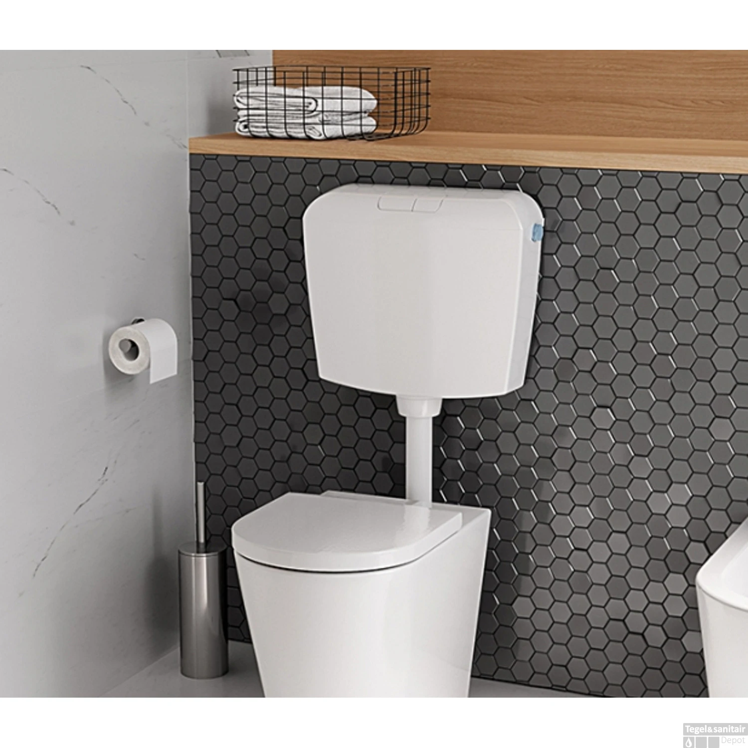 Reservoir Xellanz Geno Laaghangend Kunststof Wit 2 Reservoir Xellanz Geno Laaghangend Kunststof Wit - Afbeelding 2