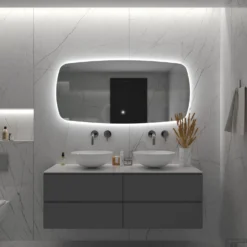 Badkamerspiegel BWS Torea 100x60cm Horizontaal LED Incl. Verwarming