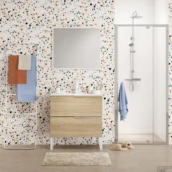 Spiegeldoosje Vrijstaand Sealskin Grace Wit -Zalig Baden Verkoopwinkel 361912710 sfeer 3