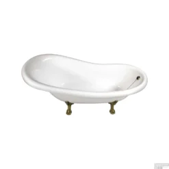Vrijstaand Bad Sapho Retro 173x75x84 Cm Wit Met Leeuwenpoten Brons -Zalig Baden Verkoopwinkel 36632 vrijstaand bad sapho retro 173x75x84 cm wit met leeuwenpoten brons 2