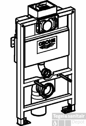 Grohe Rapid Sl Wc Element Laag 0,82mtr. 2 Grohe Rapid Sl Wc Element Laag 0,82mtr. - Afbeelding 2