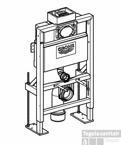 Grohe Rapid Sl Wc Element Vrijst.0,8 M. 2 Grohe Rapid Sl Wc Element Vrijst.0,8 M. - Afbeelding 2