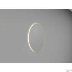 Ronde Spiegel Wiesbaden Novi Met LED, Dimbaar 80 Cm Geborsteld Messing