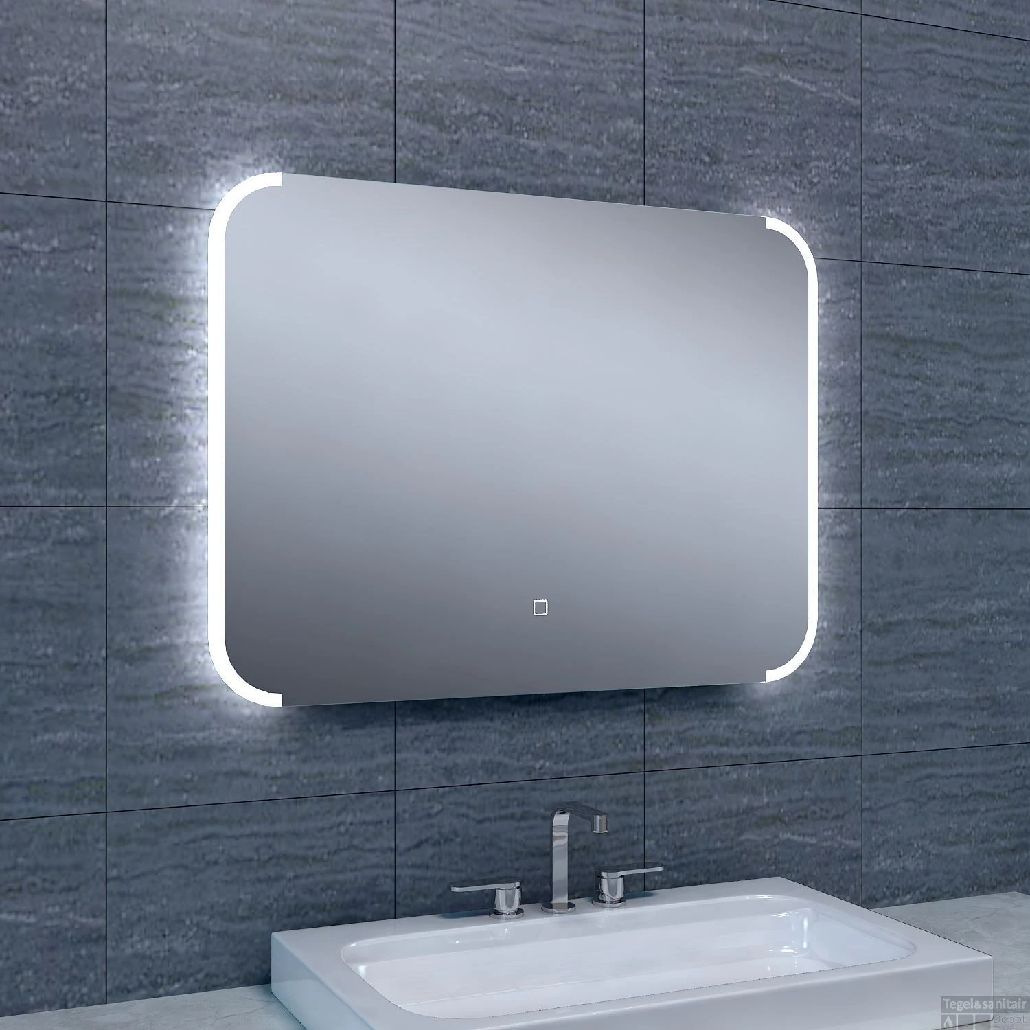 Spiegel Wiesbaden Bracket Dimbare LED 60x80 Cm 1 Spiegel Wiesbaden Bracket Dimbare LED 60x80 Cm