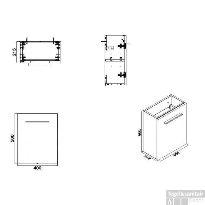 Fonteinkast Vision Met Mineraalmarmer Fontein 40cm Hoogglans Grijs 5 Fonteinkast Vision Met Mineraalmarmer Fontein 40cm Hoogglans Grijs - Afbeelding 5
