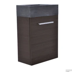 Fonteinkast Vision Met Hardstenen Fontein 40cm Grey Oak