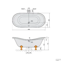 Vrijstaand Bad Sapho Charleston 188x80x71 Cm Wit Met Leeuwenpoten 13 Vrijstaand Bad Sapho Charleston 188x80x71 Cm Wit Met Leeuwenpoten -Zalig Baden Verkoopwinkel 38112 vrijstaand bad sapho charleston 188x80x71 cm wit met leeuwenpoten 5