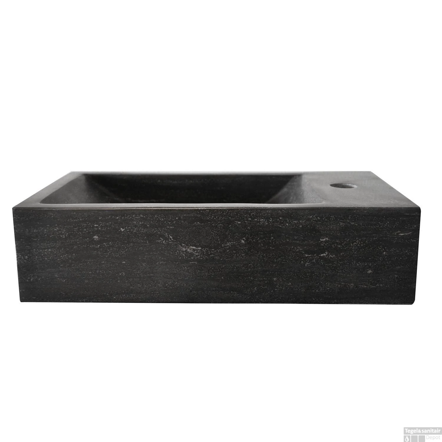 Fonteinkast Vision Met Hardstenen Fontein 40cm Hoogglans Wit 2 Fonteinkast Vision Met Hardstenen Fontein 40cm Hoogglans Wit - Afbeelding 2