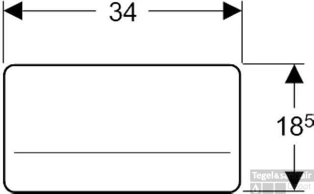 Geberit Bedieningsplaat Rvs Look 3 Geberit Bedieningsplaat Rvs Look - Afbeelding 3
