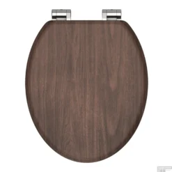 Toiletbril Schutte Lupos Softclose Dark Wood