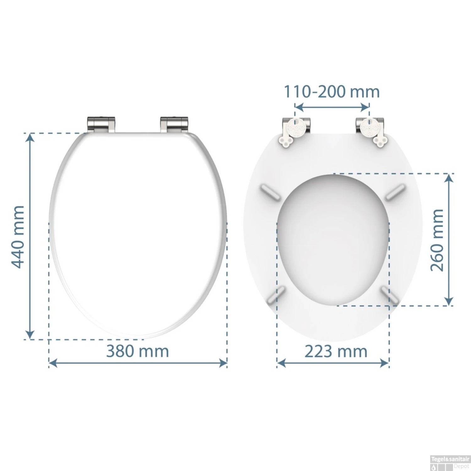 Toiletbril Schutte Lupos Softclose Houtkern Wit 3 Toiletbril Schutte Lupos Softclose Houtkern Wit - Afbeelding 3