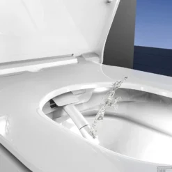 Douche-WC Schutte Cesari Elektronisch Wandmontage Zonder Spoelrand Met Slim WC-Zitting -Zalig Baden Verkoopwinkel 4008431921006 6