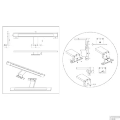 Spiegel Verlichting Tiger Ancis LED 4000K 40x4x10.5 Cm Mat Chroom -Zalig Baden Verkoopwinkel 4008919067431 9