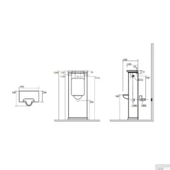 Staande Urinoir Sapho Waldorf 44x124.5x34 Cm Keramiek Wit -Zalig Baden Verkoopwinkel 413101 staande urinoir sapho waldorf 44x124.5x34 cm keramiek wit tech