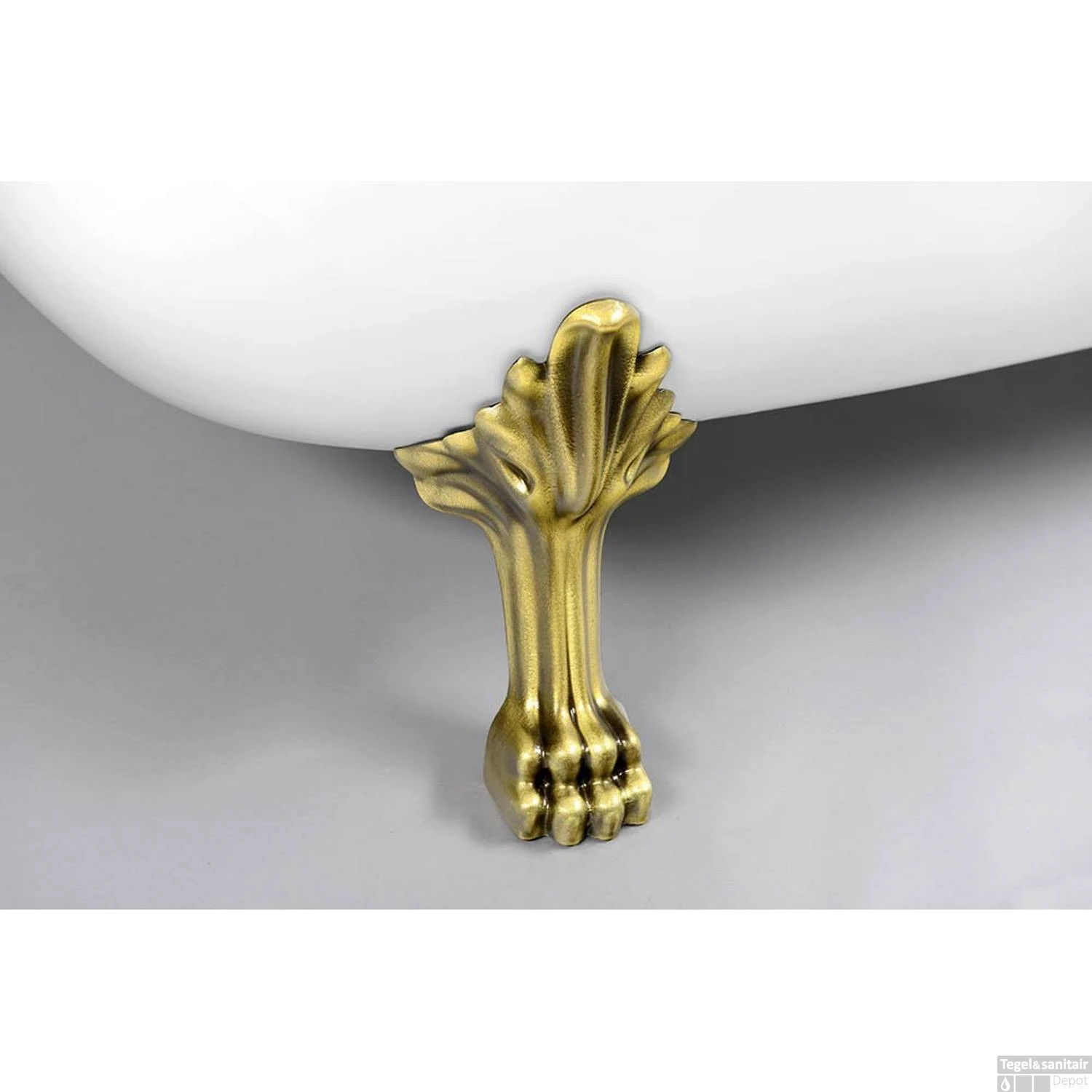 Vrijstaand Bad Sapho Retro 169x75x72 Cm Wit Met Leeuwenpoten Brons - Afbeelding 5