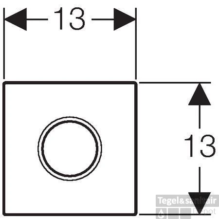 Geberit Sigma 01 Urinoir Bedieningsplaat Infrarood 230 V Mat Chroom 2 Geberit Sigma 01 Urinoir Bedieningsplaat Infrarood 230 V Mat Chroom - Afbeelding 2