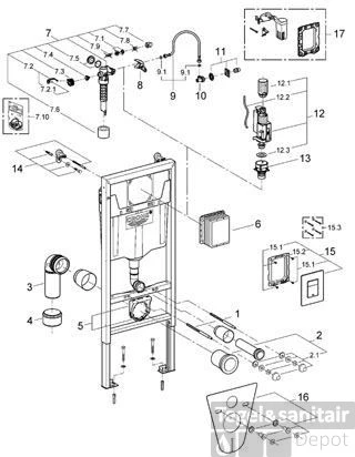Grohe Rapid Sl Inbouwreservoir Met Skate Cosmopolitan Bed.plaat Chroom 5 Grohe Rapid Sl Inbouwreservoir Met Skate Cosmopolitan Bed.plaat Chroom - Afbeelding 5