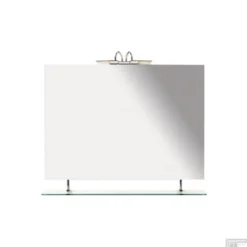 Badkamerspiegel Sapho Wega 100x80 Cm Met Planchet Glas