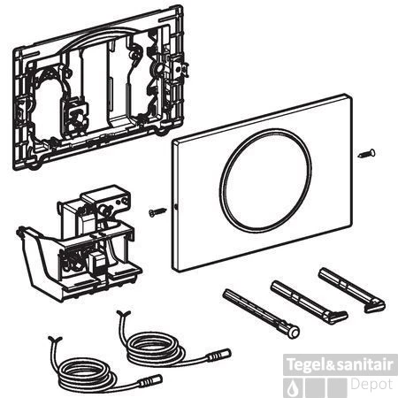 Geberit Sigma 10 Bedieningsplaat Infrarood Pulsschakelaar Netvoedin Rvs Geborsteld 2 Geberit Sigma 10 Bedieningsplaat Infrarood Pulsschakelaar Netvoedin Rvs Geborsteld - Afbeelding 2