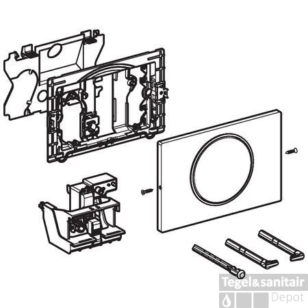 Geberit Sigma 10 Bedieningsplaat Infrarood Radiografisch Netvoeding Rvs Geborsteld 2 Geberit Sigma 10 Bedieningsplaat Infrarood Radiografisch Netvoeding Rvs Geborsteld - Afbeelding 2