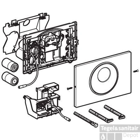 Geberit Sigma 10 Bedieningsplaat Infrarood Batterij Met Spoelstop Rvs Geborsteld 2 Geberit Sigma 10 Bedieningsplaat Infrarood Batterij Met Spoelstop Rvs Geborsteld - Afbeelding 2