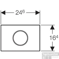 Geberit Sigma 10 Bedieningsplaat Infrarood Netvoeding 230v Matchroom-chroom-matchr. -Zalig Baden Verkoopwinkel 60145 1