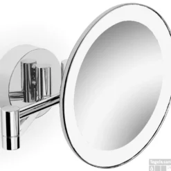 B&w-luxury Happy Cosmeticaspiegel 2-arm.m/led Verlicht./schakl.(3x) Chroom