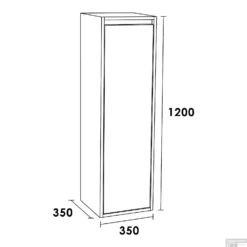 Hoge Kast NEXXT Exclusive Line Linksdraaiend 120x35x35 Cm Hoogglans Wit 5 Hoge Kast NEXXT Exclusive Line Linksdraaiend 120x35x35 Cm Hoogglans Wit -Zalig Baden Verkoopwinkel 7146 hoge kast nexxt exclusive line linksdraaiend 120x35x35 cm hoogglans wit tech