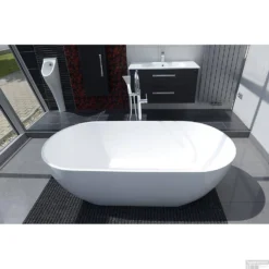 Vrijstaand Bad Sapho Reduta Gegoten Marmer 150x75x46 Cm Wit -Zalig Baden Verkoopwinkel 72843 vrijstaand bad sapho reduta marmer 150x75x58 cm wit 4