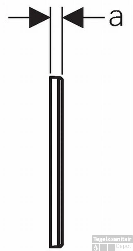 Geberit Omega Afdekplaat Glas Wit-aluminium 3 Geberit Omega Afdekplaat Glas Wit-aluminium - Afbeelding 3