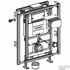 Geberit Gis Easy Omega Inbouwreservoir H90 Front/planchetbediening