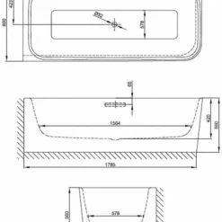Bette Art Iv Bad 185 X 80 X 42 Cm. Wit -Zalig Baden Verkoopwinkel 77729