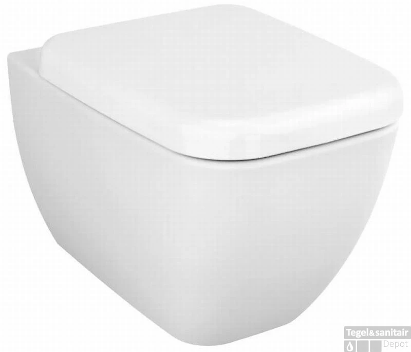 B&w-luxury Zarza Wandcloset Spoelrandloos M/closetzitting Softclose Wit 1 B&w-luxury Zarza Wandcloset Spoelrandloos M/closetzitting Softclose Wit