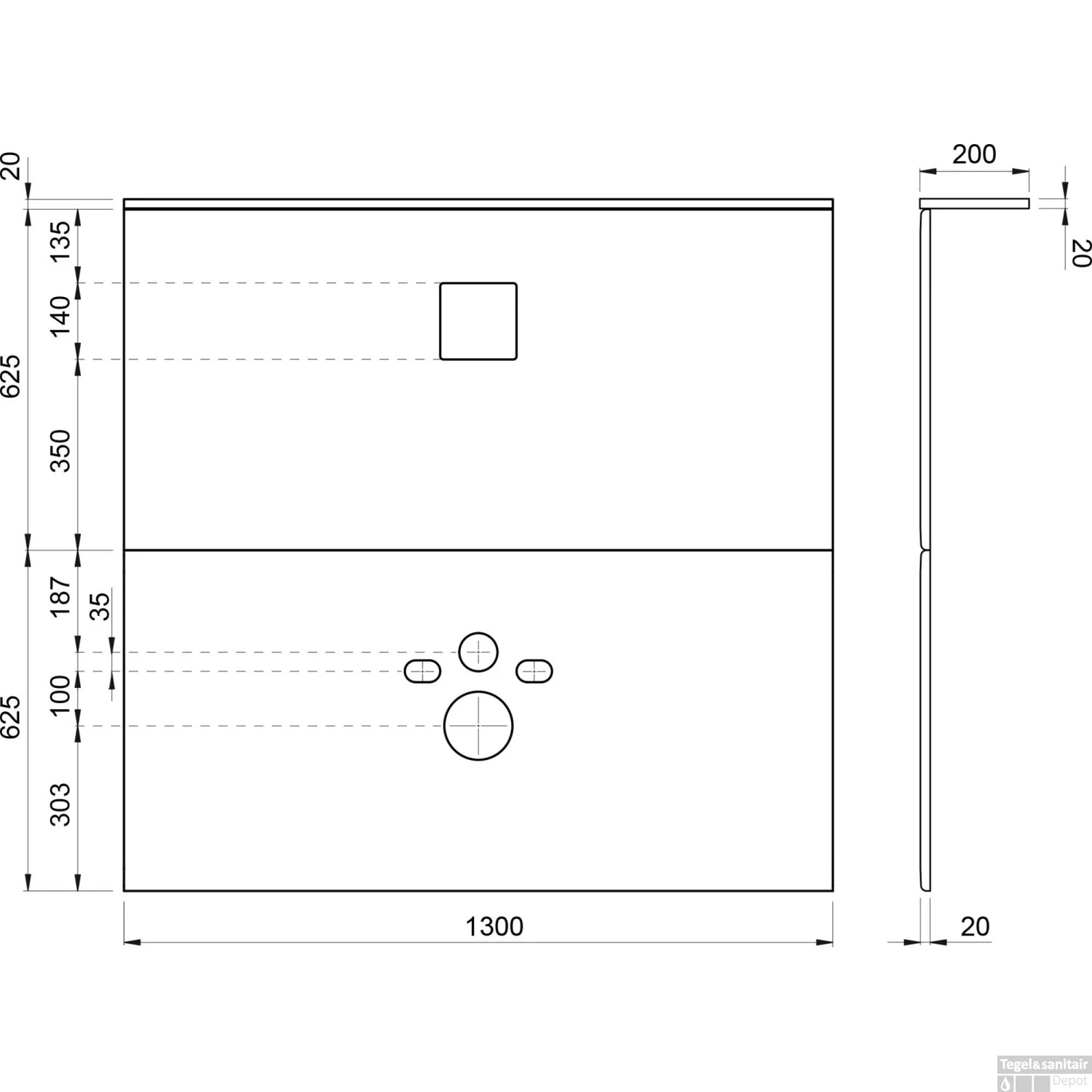 Wisa XS Afbouwpakket Voor WC-element XS-L 2 Wisa XS Afbouwpakket Voor WC-element XS-L - Afbeelding 2