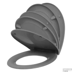 Toiletzitting Allibert Fally 37,5x44,8x5,2 Antraciet Grijs Soft-Close 8 Toiletzitting Allibert Fally 37,5x44,8x5,2 Antraciet Grijs Soft-Close -Zalig Baden Verkoopwinkel 818430 2