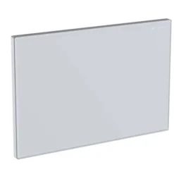 Geberit Omega Afdekplaat Glas Wit-aluminium