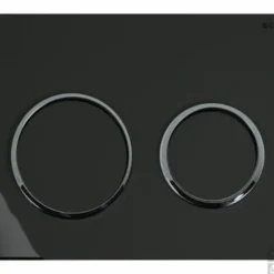Geberit Omega 20 Bedieningsplaat Front/planchetbediening Zwart-chroom-zwart