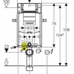 Geberit Kombifix Sigma Inbouwreservoir Up320 Hoogte 108 Cm. -Zalig Baden Verkoopwinkel 85859