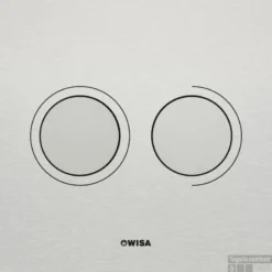 Wisa Luga Luga Aluminium Bedieningsplaat Dualflush Naturel